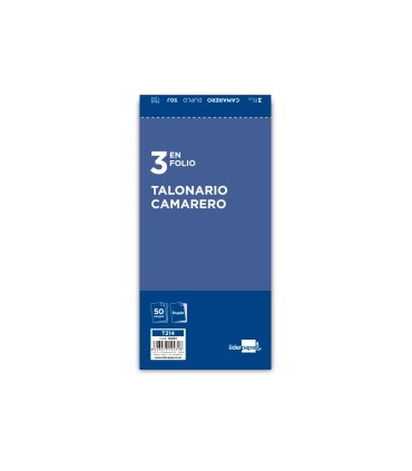 Talonario liderpapel camarero 3 fº original y copia t214